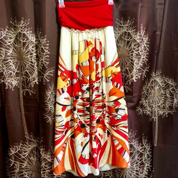 Arden B Dresses & Skirts - ARDEN B | Beautiful SILK Strapless Floral Dress S